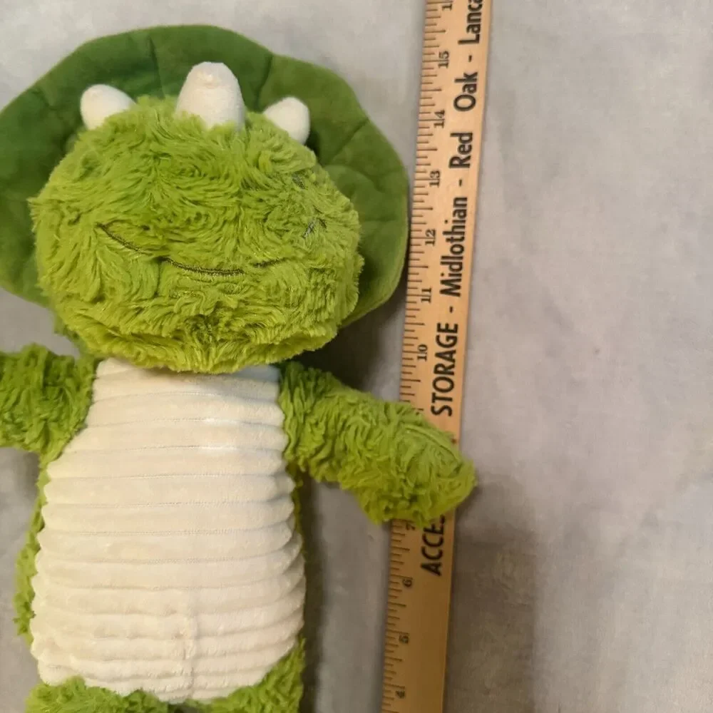 Spark Create Imagine Green Triceratops Dinosaur Plush Toy Rattle Crinkle Baby